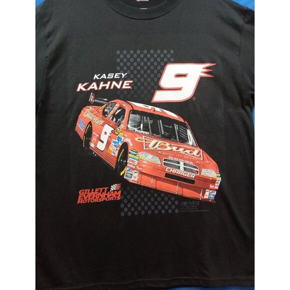 Kasey Kahne # 9 Nascar Dodge Black Mens Large  T-Shirt Motorsports Racing - Picture 2 of 4